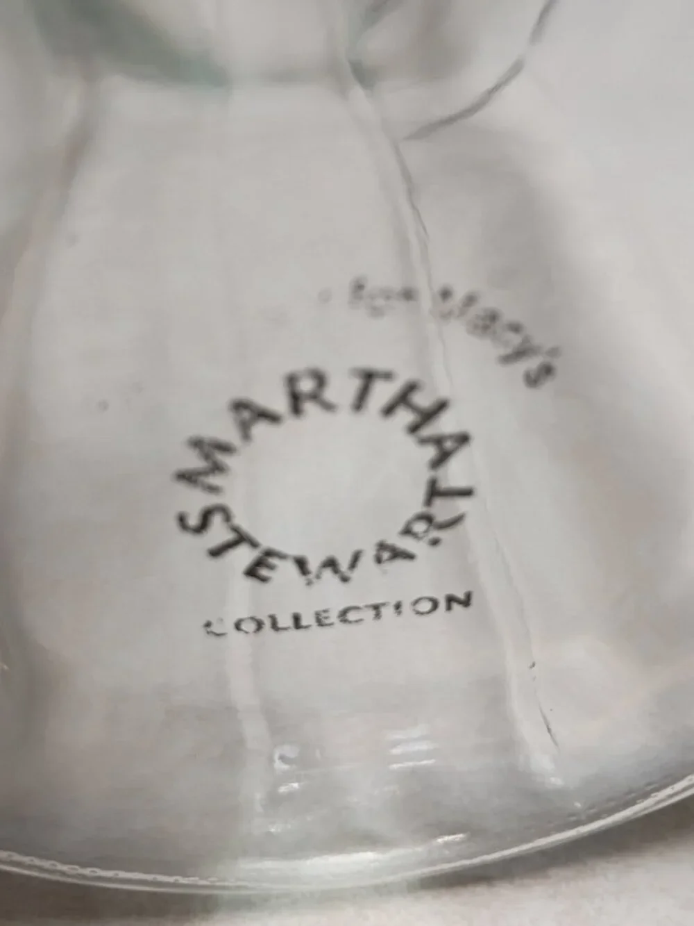 Martha Stewart Collection Glass Straw Dispenser Vintage Diner Style Metal Lid